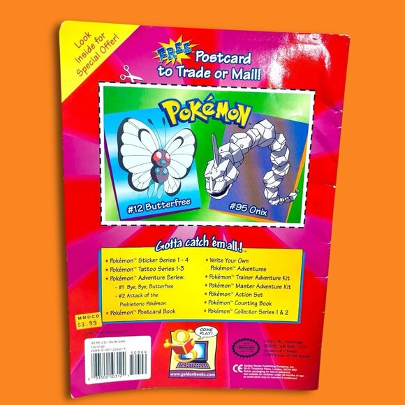 Vintage Pokémon Golden Books 1999 Sticker Series Activity Books 2 & 3. READ! - Picture 10 of 12